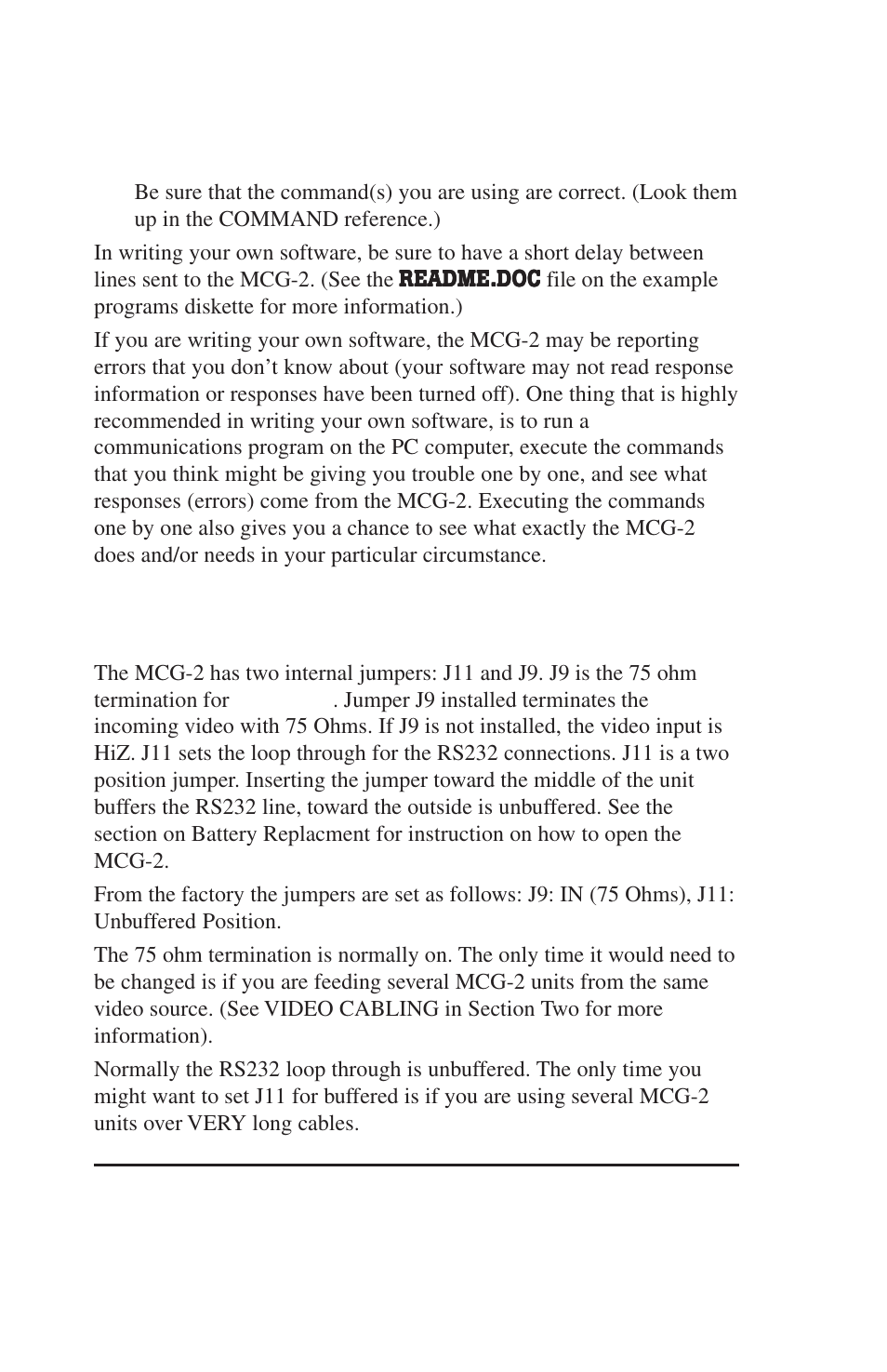 Jumper settings | Burst Electronics MCG-2 User Manual | Page 57 / 61