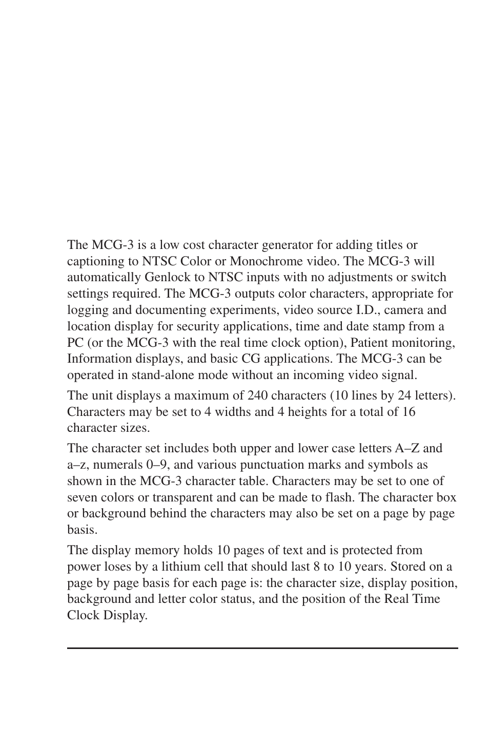 Part one, Introduction | Burst Electronics MCG-3 User Manual | Page 3 / 71