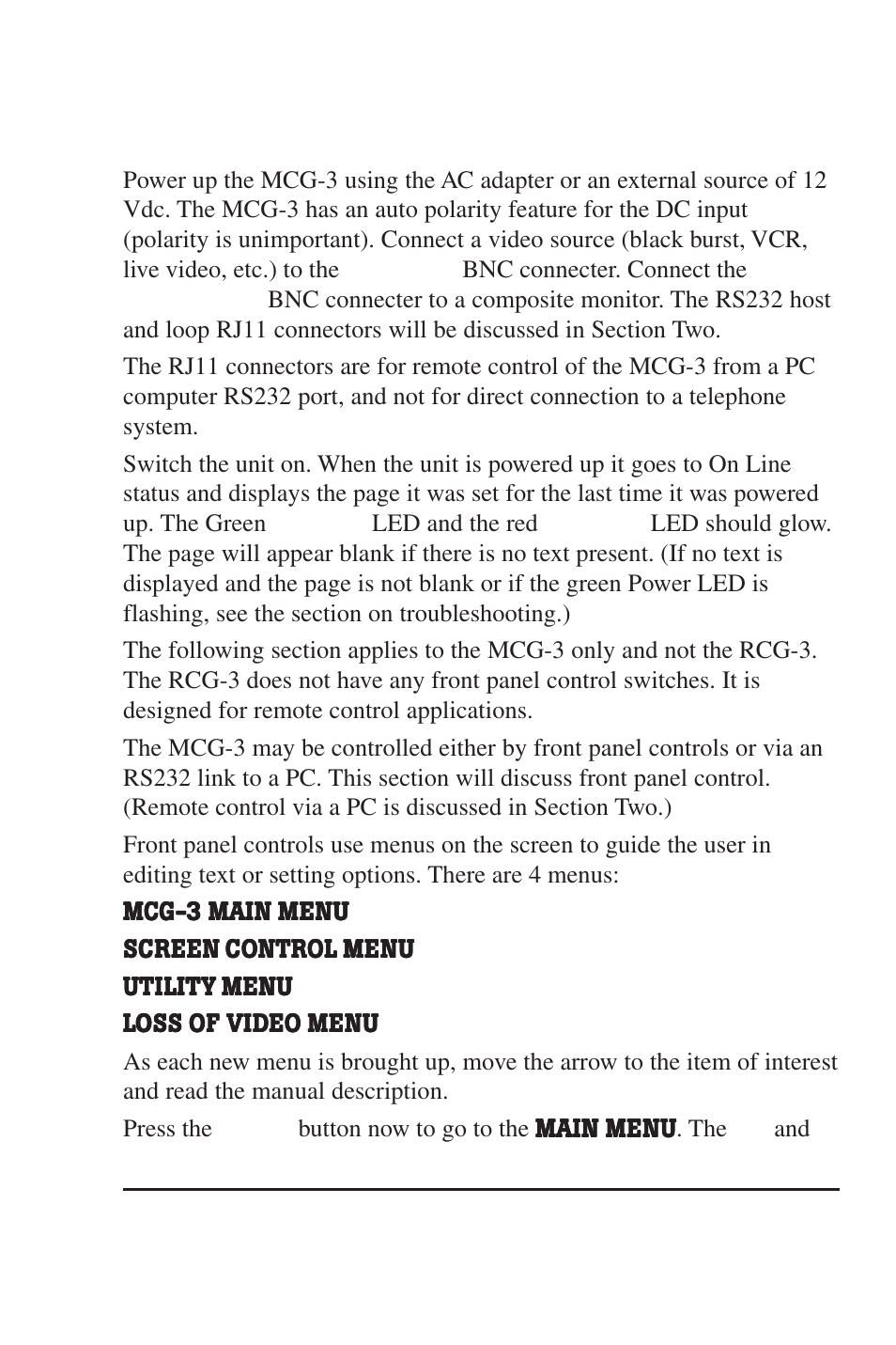 Operation | Burst Electronics MCG-3 User Manual | Page 5 / 71