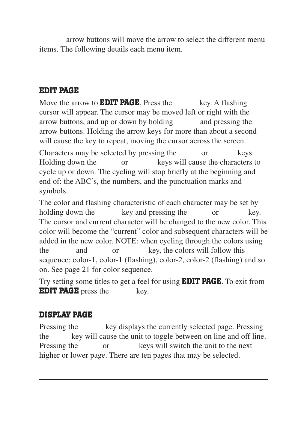 Main menu | Burst Electronics MCG-3 User Manual | Page 6 / 71