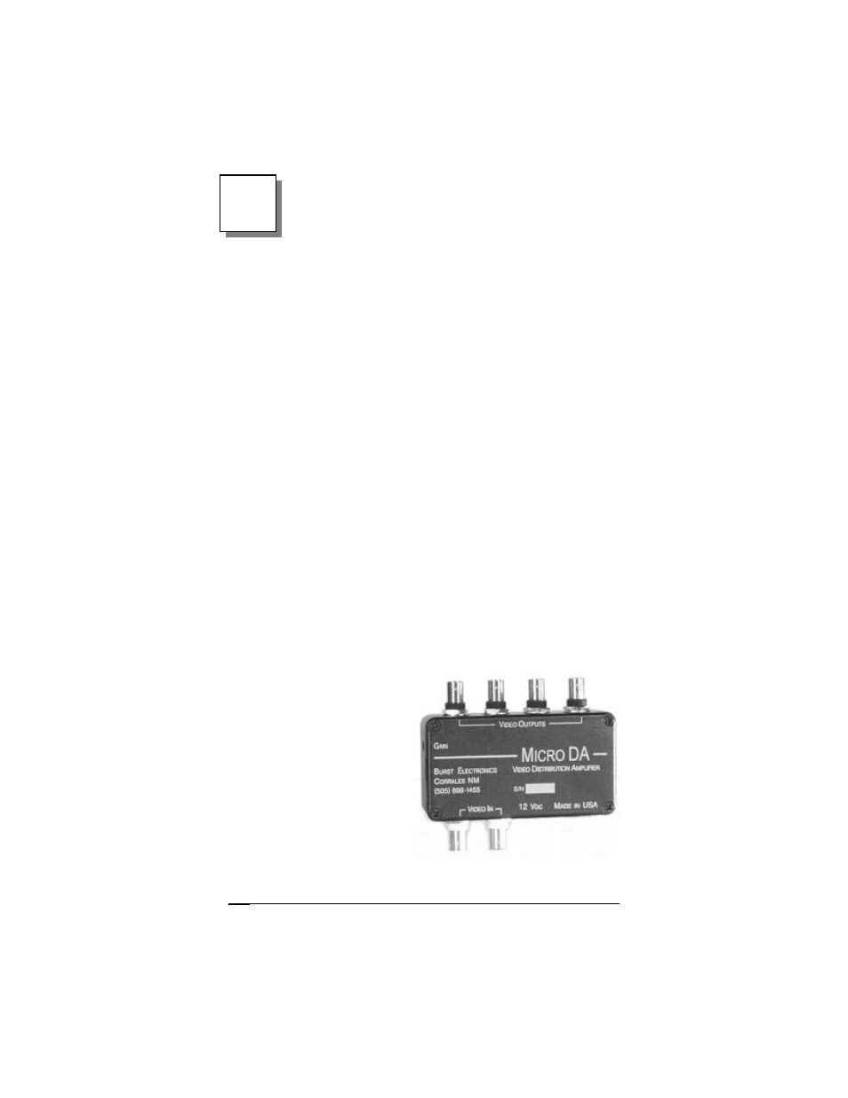 Burst Electronics MicroDA User Manual | Page 2 / 6