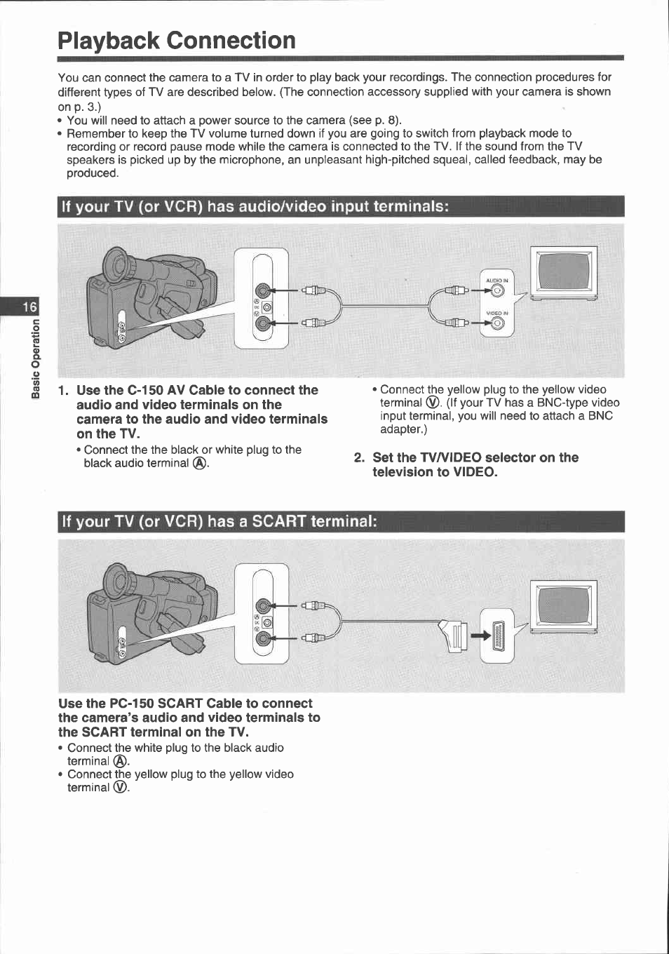 Playback, Load the cassette, Press the ■ stop button to select playback mode | Press the a play button to start playback, Notes, Fast forward playback, Rewind playback, High-speed search, Still playback | Canon E 700 User Manual | Page 18 / 47