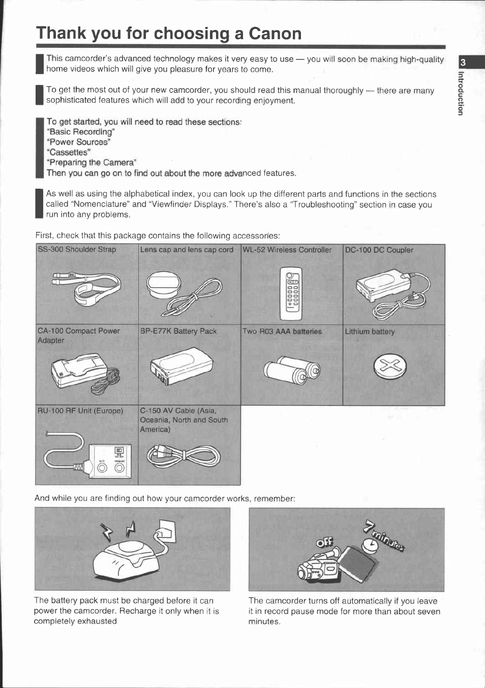 Canon E 700 User Manual | Page 5 / 47