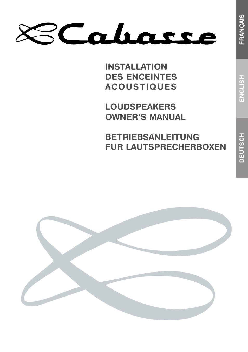 Cabasse LOUDSPEAKERS User Manual | 12 pages