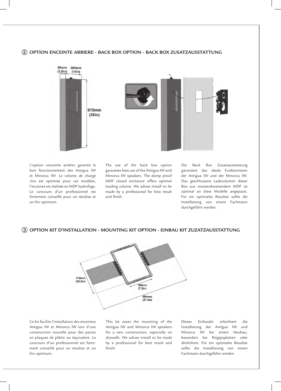 Cabasse ANTIGUA IW User Manual | Page 3 / 16