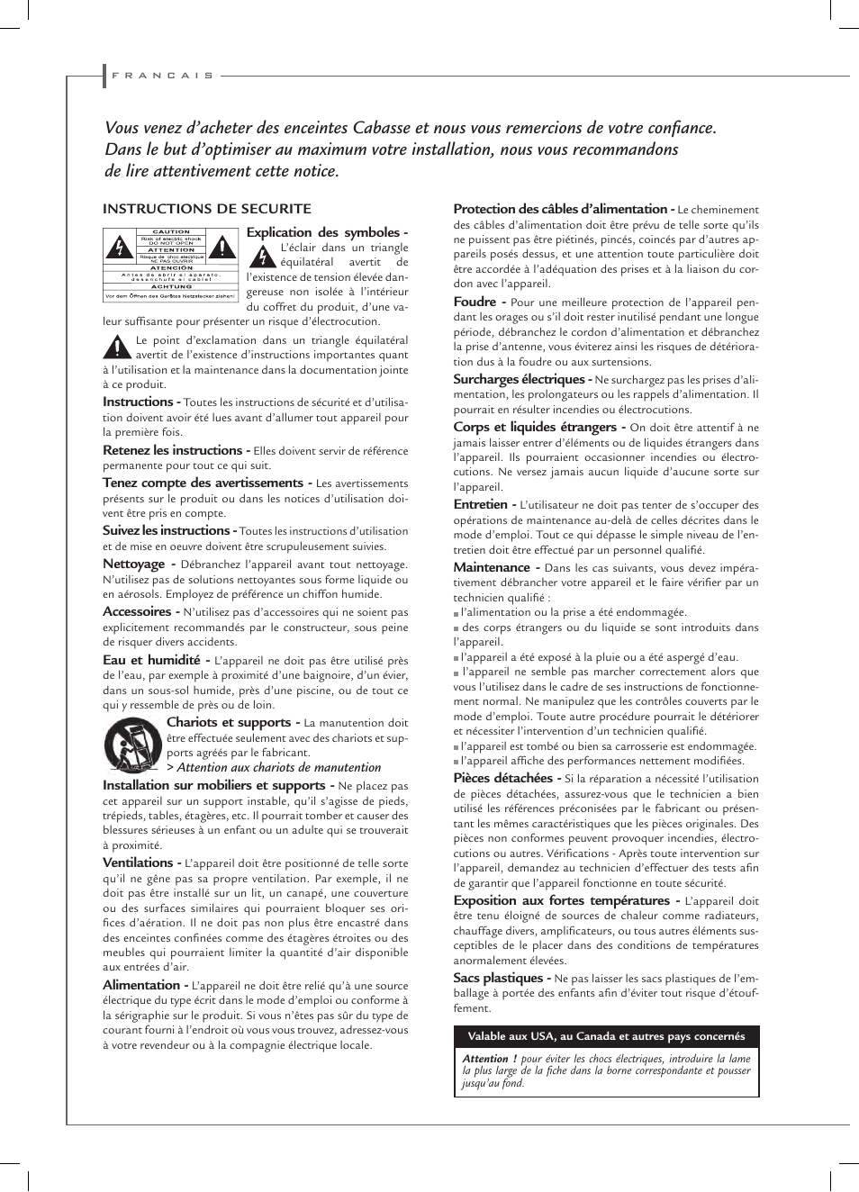 Cabasse ANTIGUA IW User Manual | Page 6 / 16