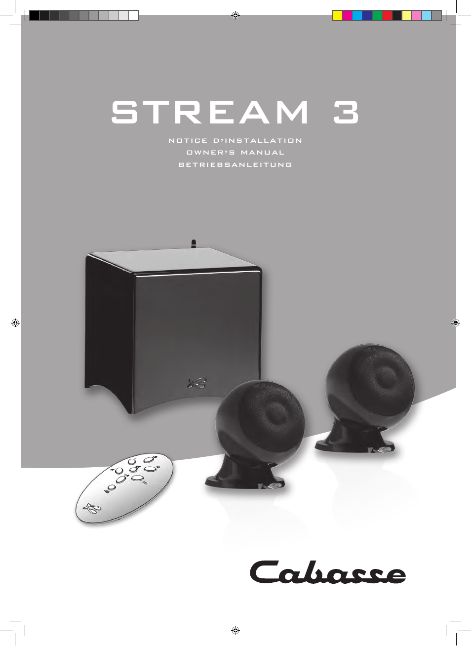 Cabasse STREAM 3 User Manual | 36 pages