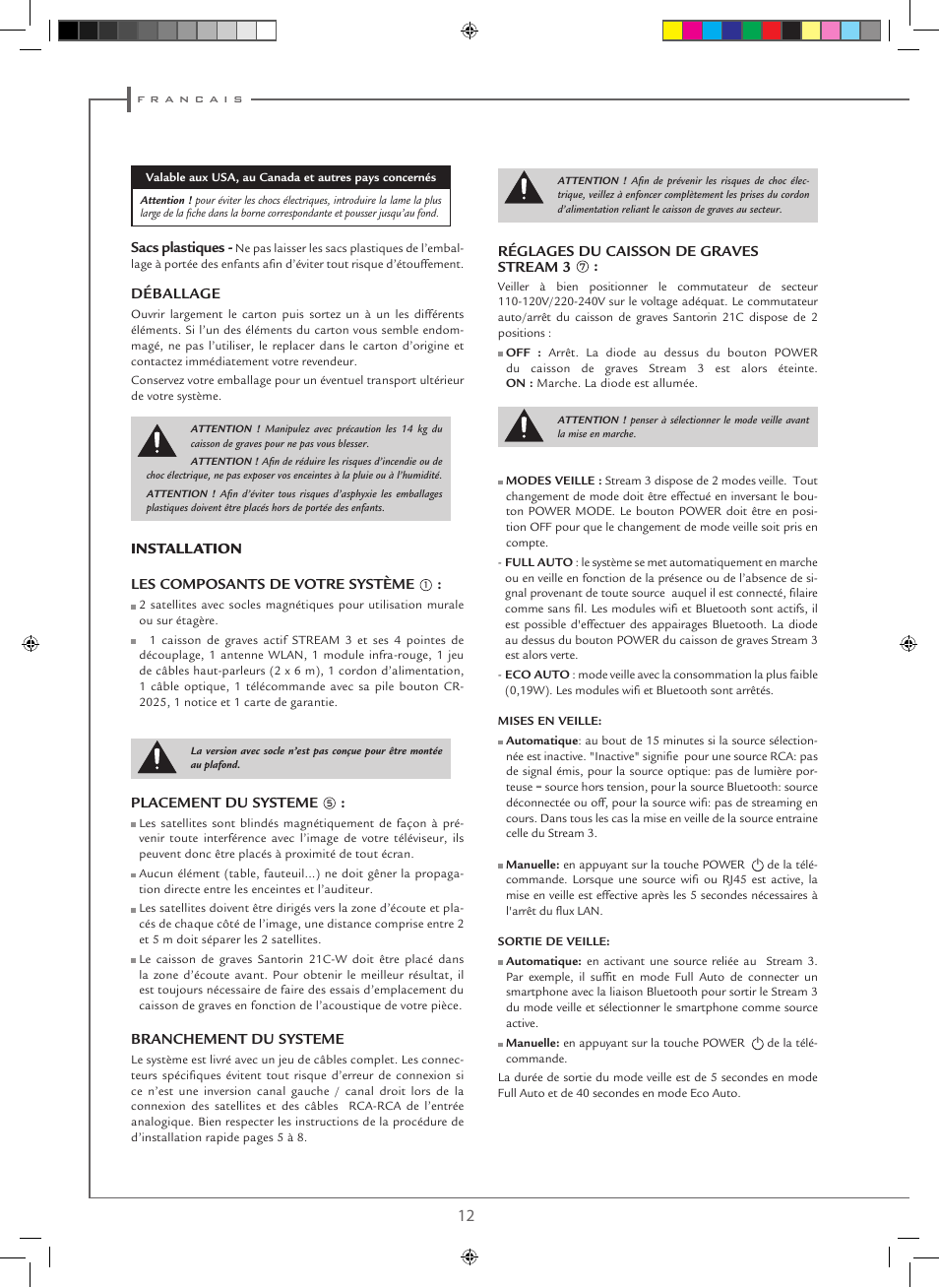 Cabasse STREAM 3 User Manual | Page 12 / 36
