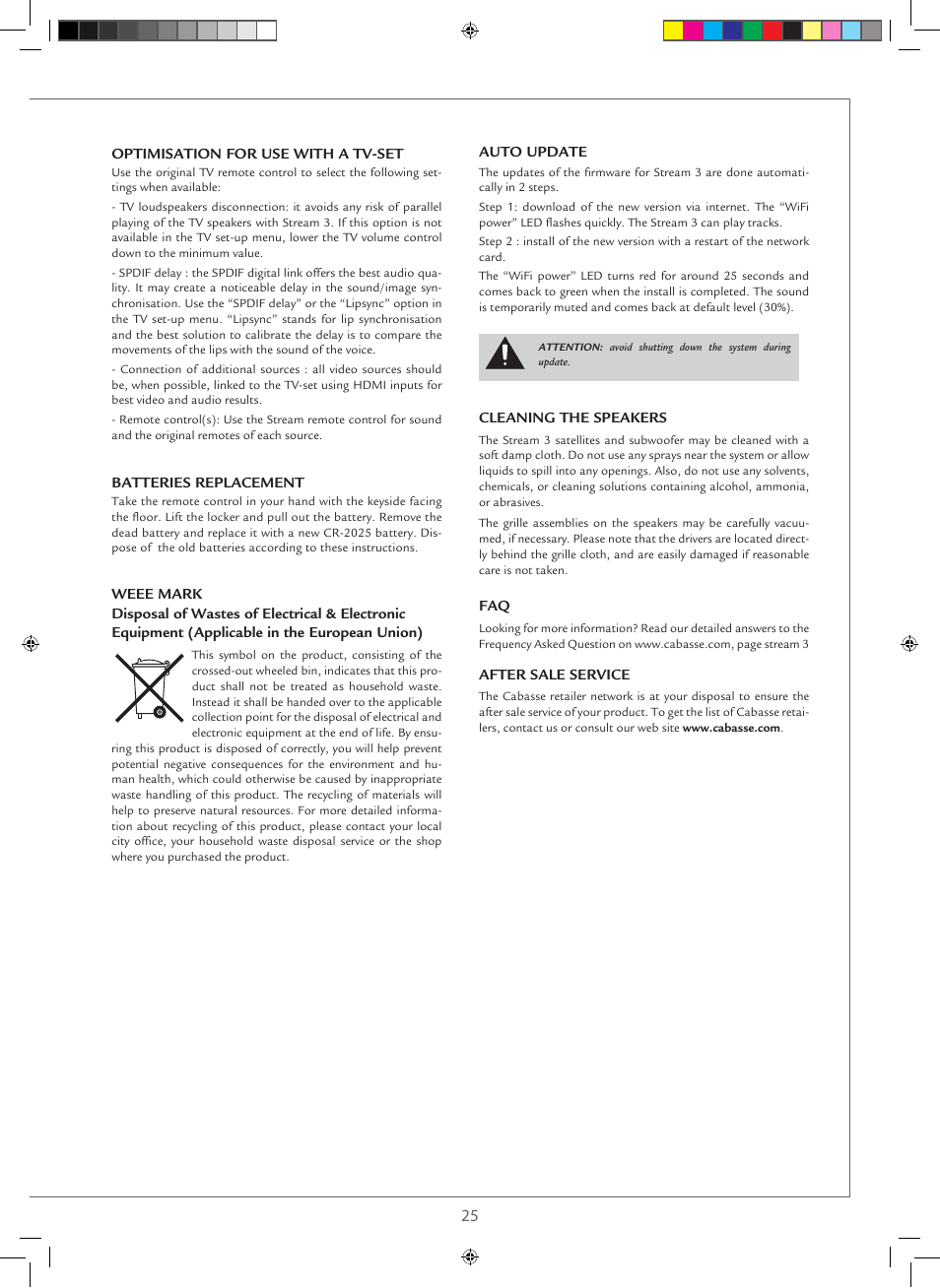 Cabasse STREAM 3 User Manual | Page 25 / 36