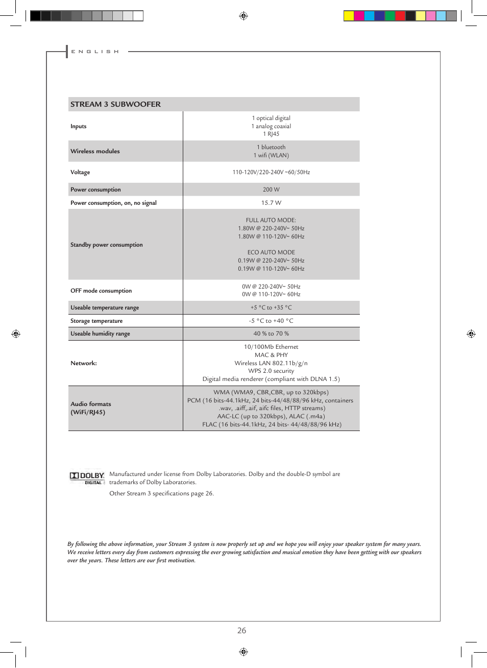 Cabasse STREAM 3 User Manual | Page 26 / 36