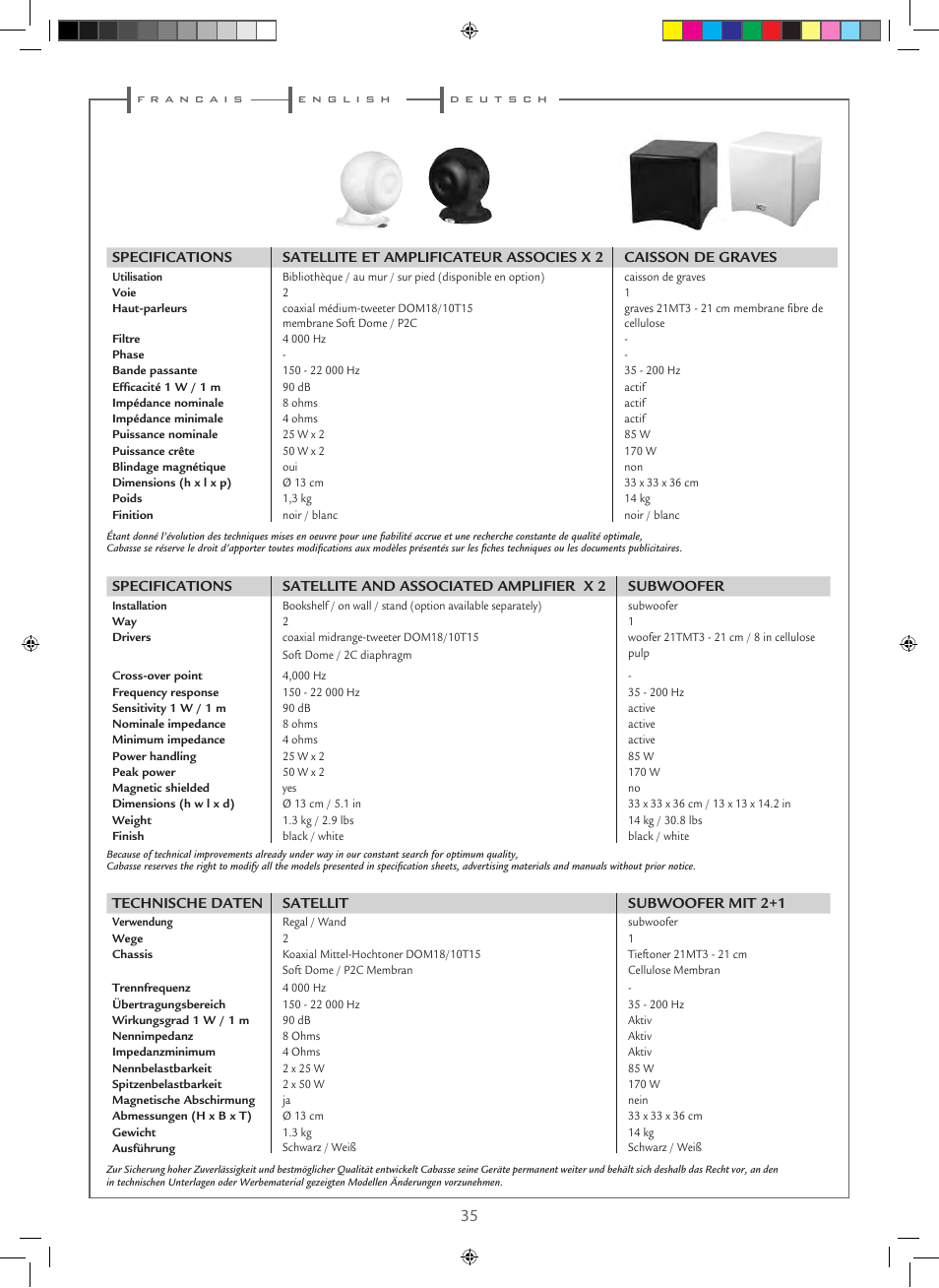 Cabasse STREAM 3 User Manual | Page 35 / 36