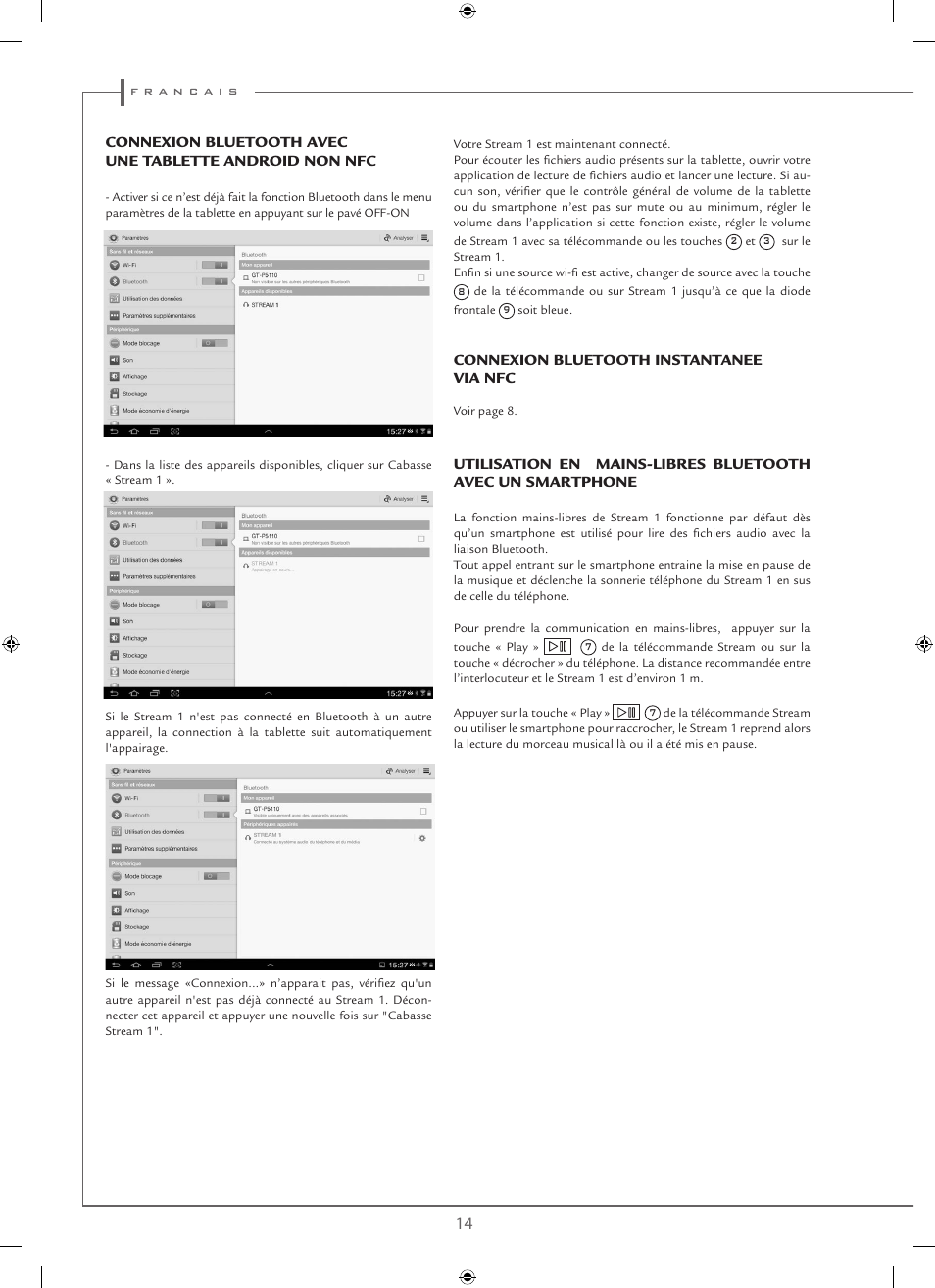 Cabasse STREAM 1 User Manual | Page 14 / 48