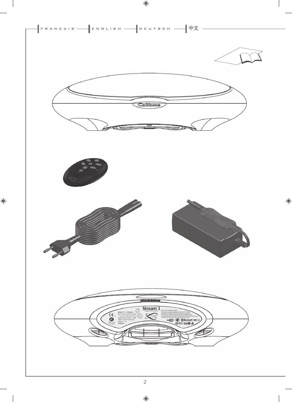 Cabasse STREAM 1 User Manual | Page 2 / 48