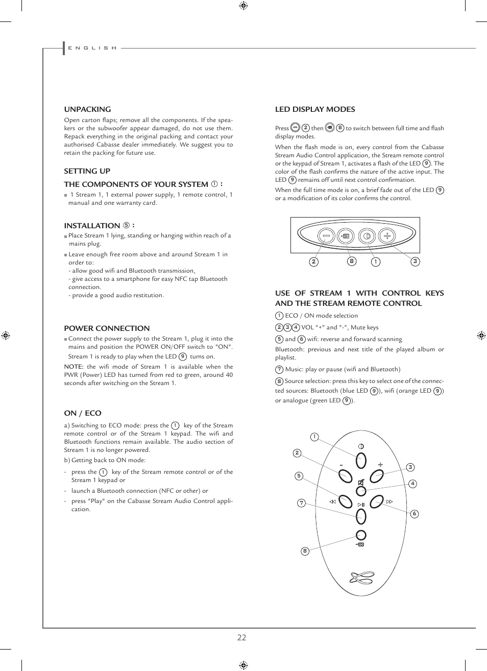 Cabasse STREAM 1 User Manual | Page 22 / 48