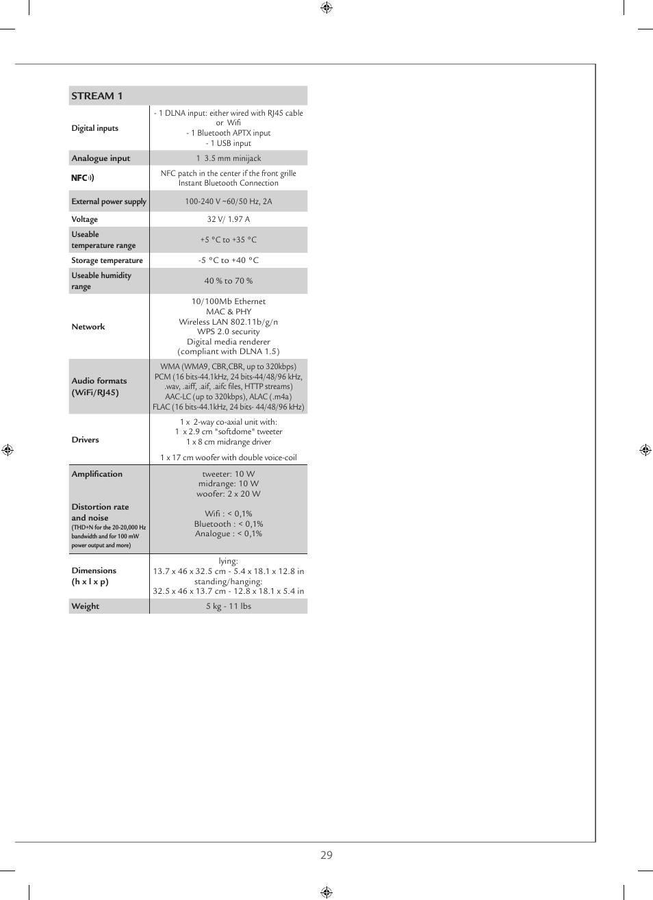 Cabasse STREAM 1 User Manual | Page 29 / 48