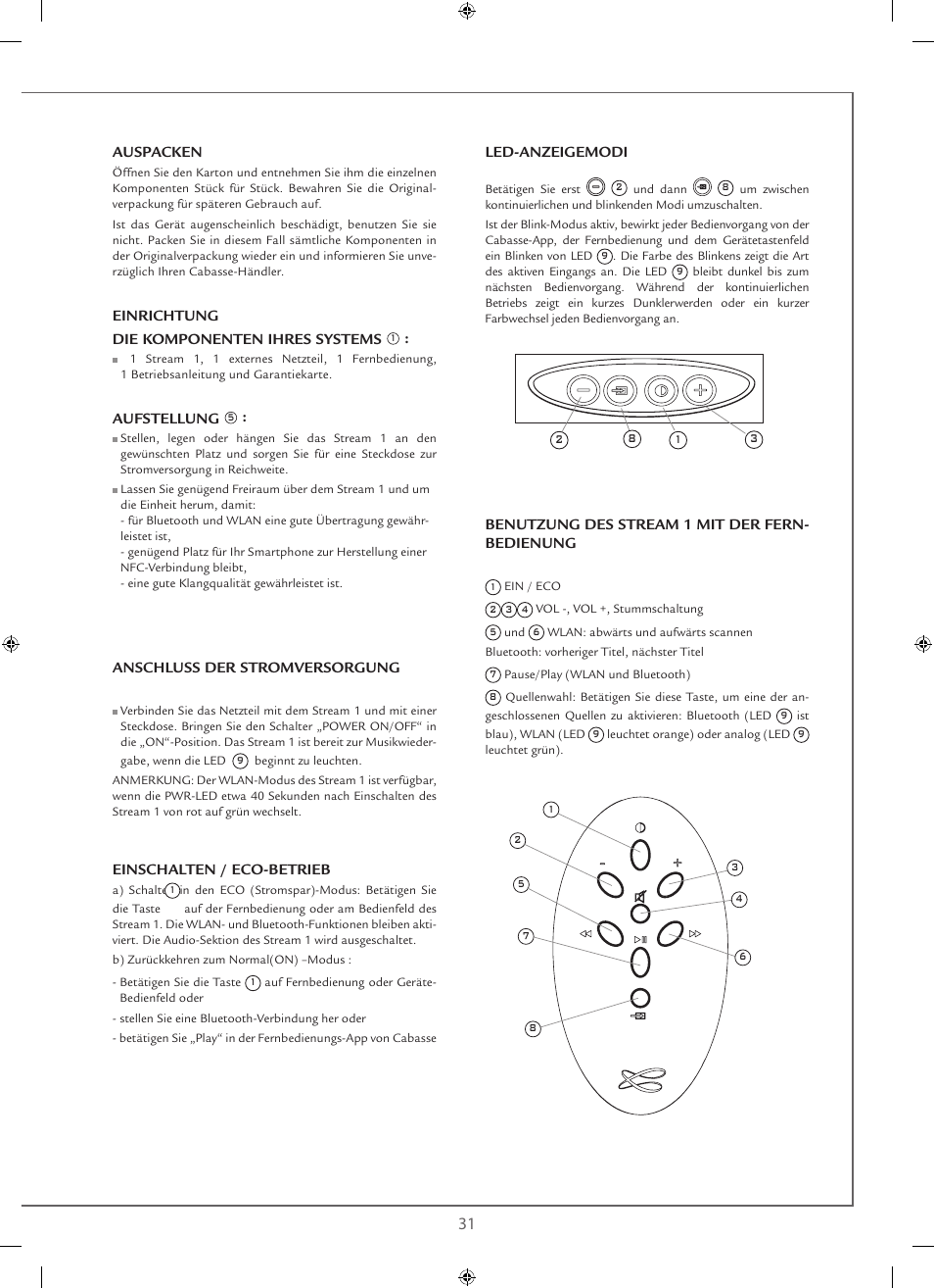 Cabasse STREAM 1 User Manual | Page 31 / 48