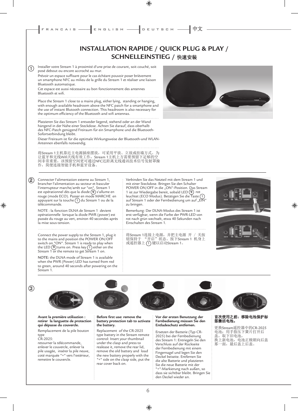 Cabasse STREAM 1 User Manual | Page 6 / 48