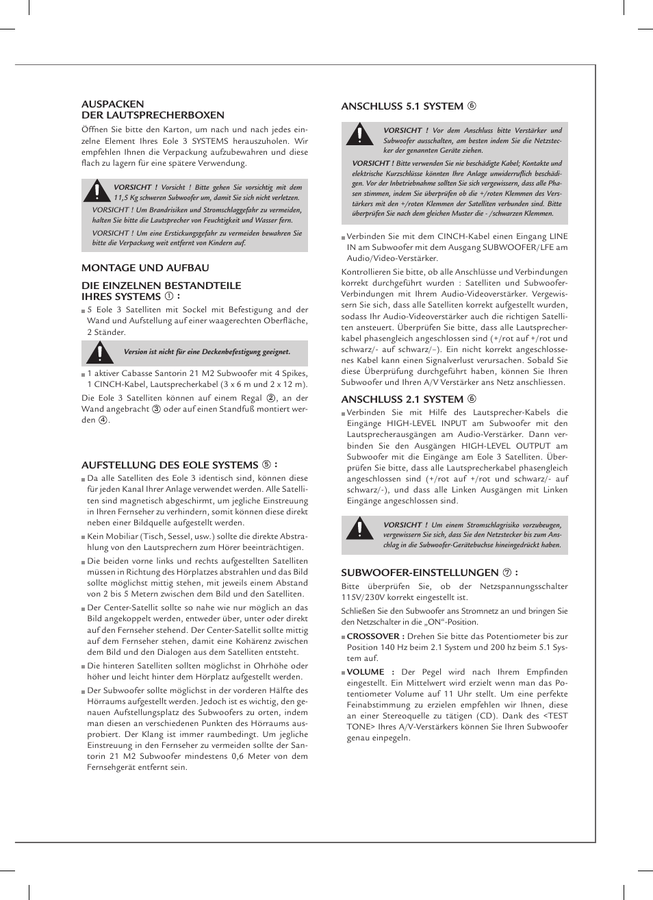 Cabasse EOLE 3 User Manual | Page 13 / 24