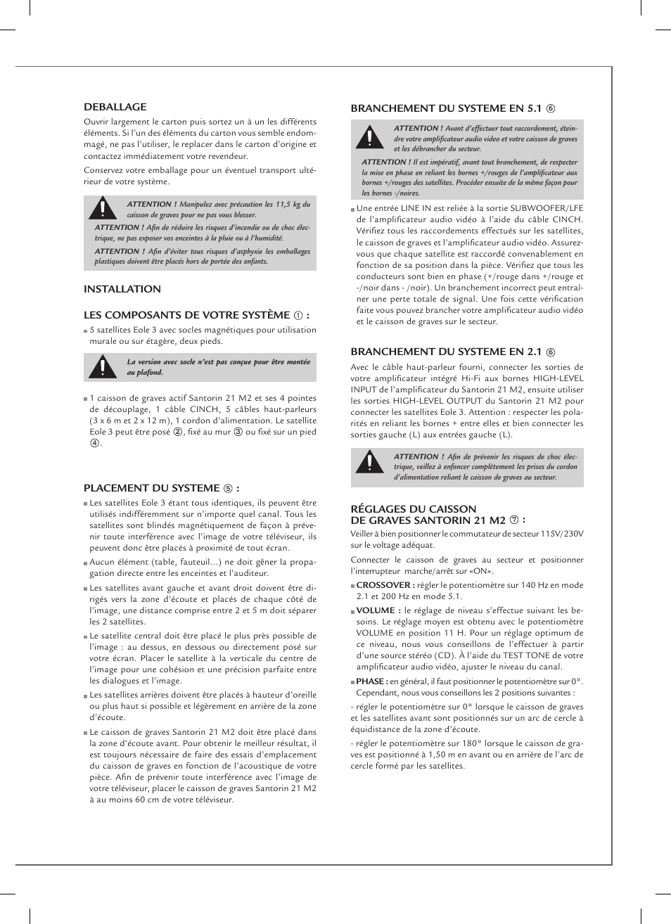 Cabasse EOLE 3 User Manual | Page 7 / 24
