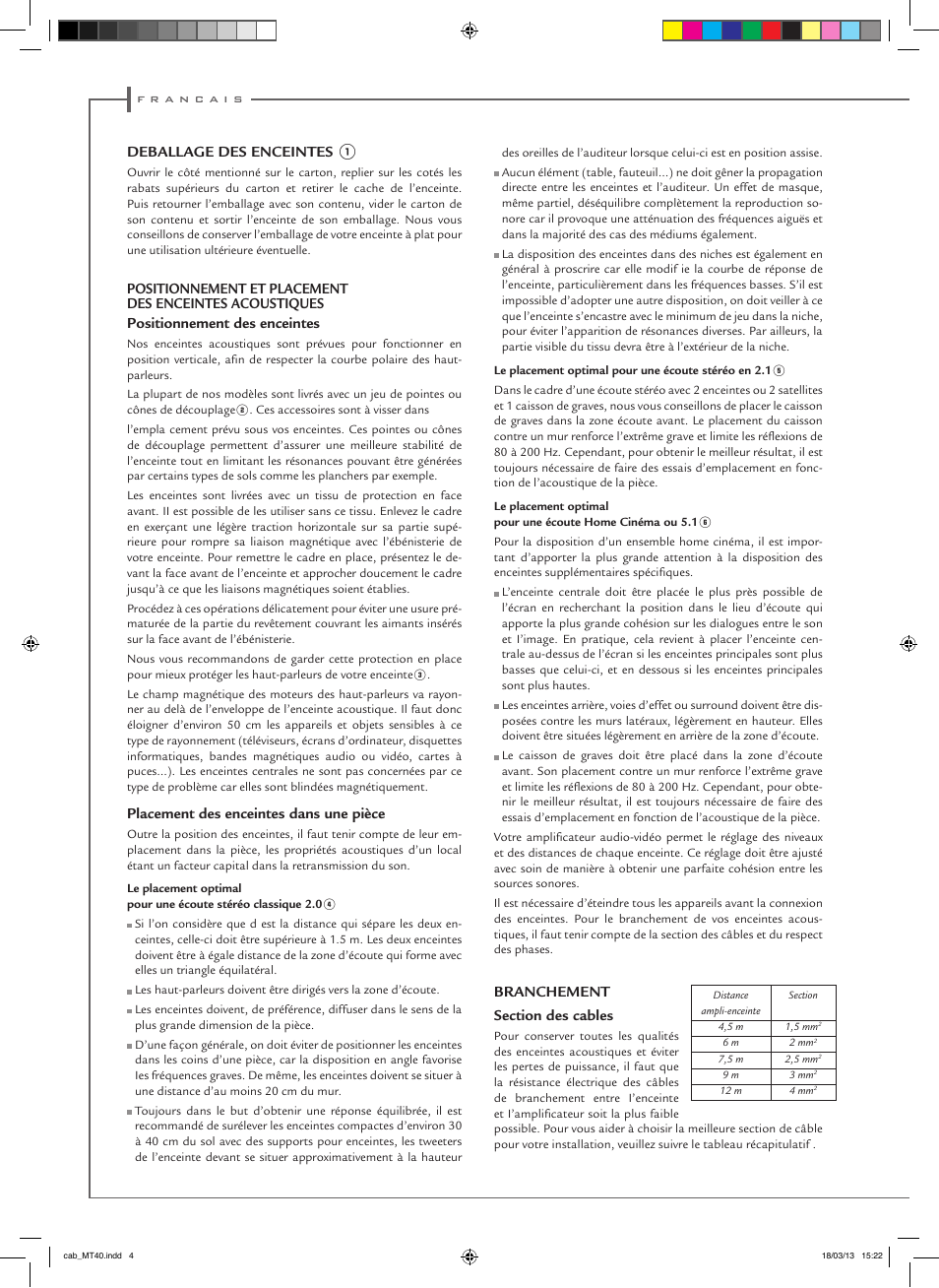 Cabasse MC40 User Manual | Page 4 / 12