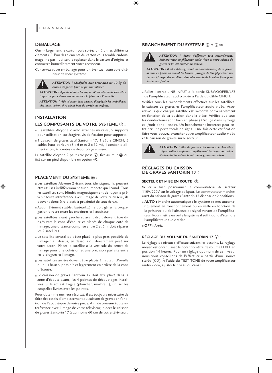 Cabasse ALCYONE 2 User Manual | Page 8 / 20