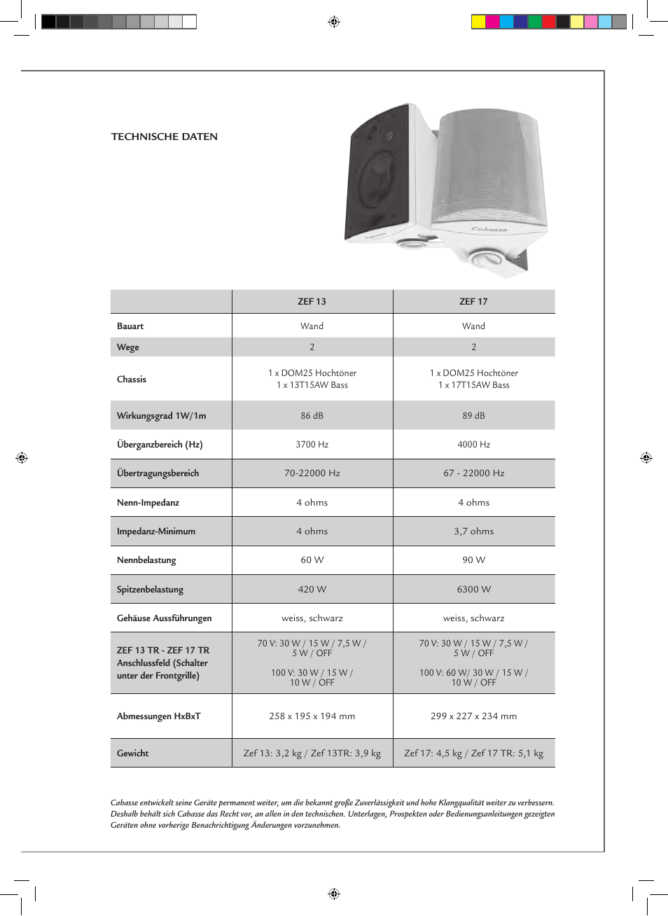 Cabasse ZEF 13 - ZEF 13 TR User Manual | Page 15 / 16