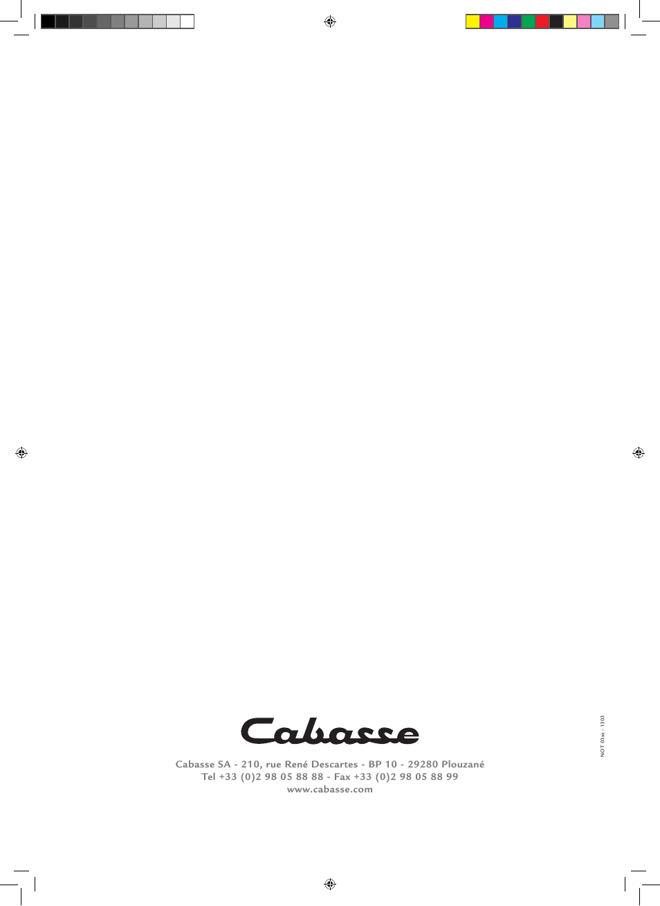 Cabasse ZEF 13 - ZEF 13 TR User Manual | Page 16 / 16
