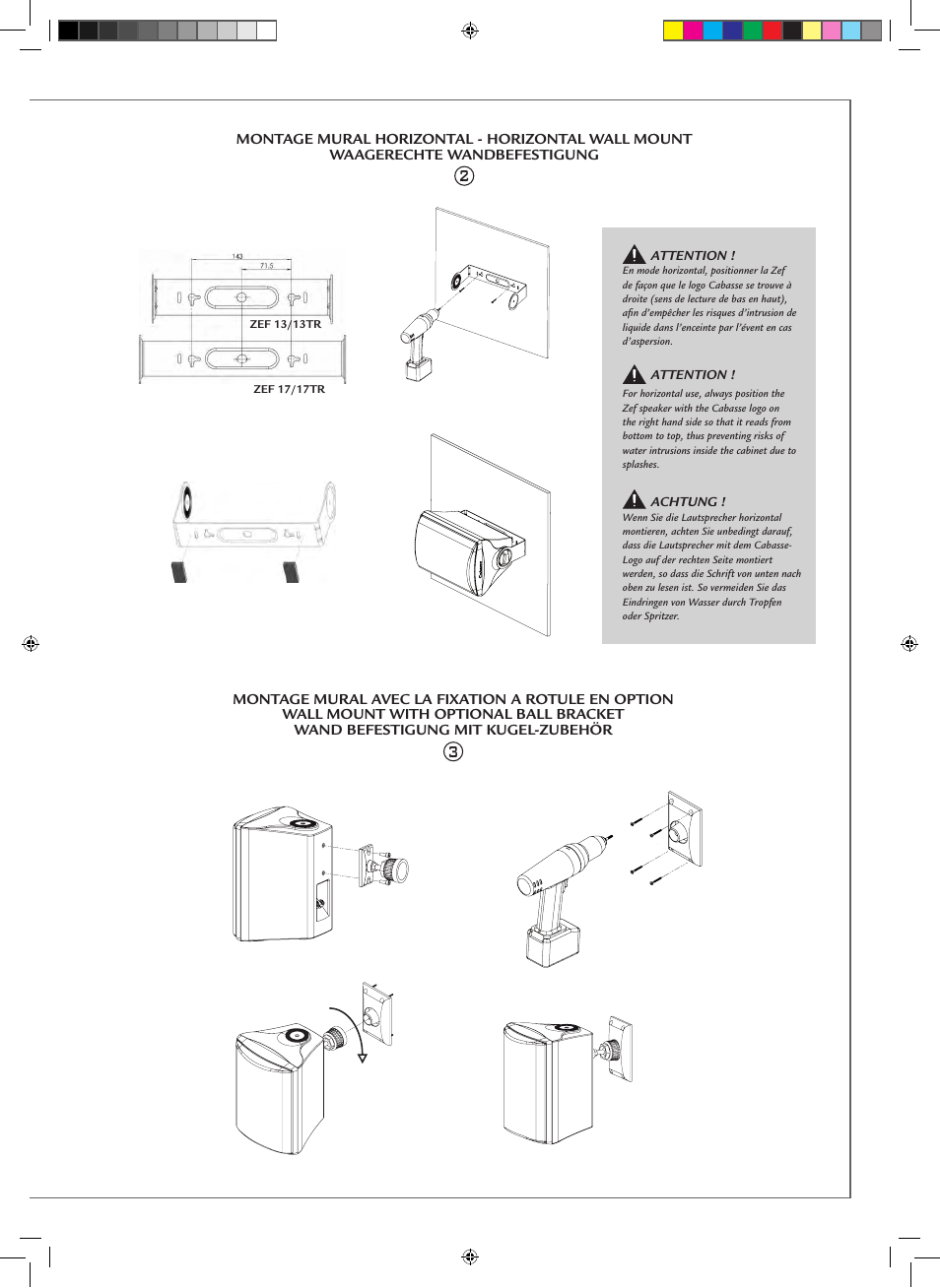 Cabasse ZEF 13 - ZEF 13 TR User Manual | Page 3 / 16