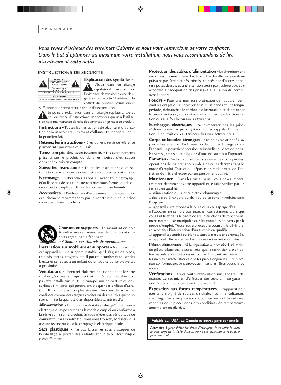 Cabasse ZEF 13 - ZEF 13 TR User Manual | Page 5 / 16