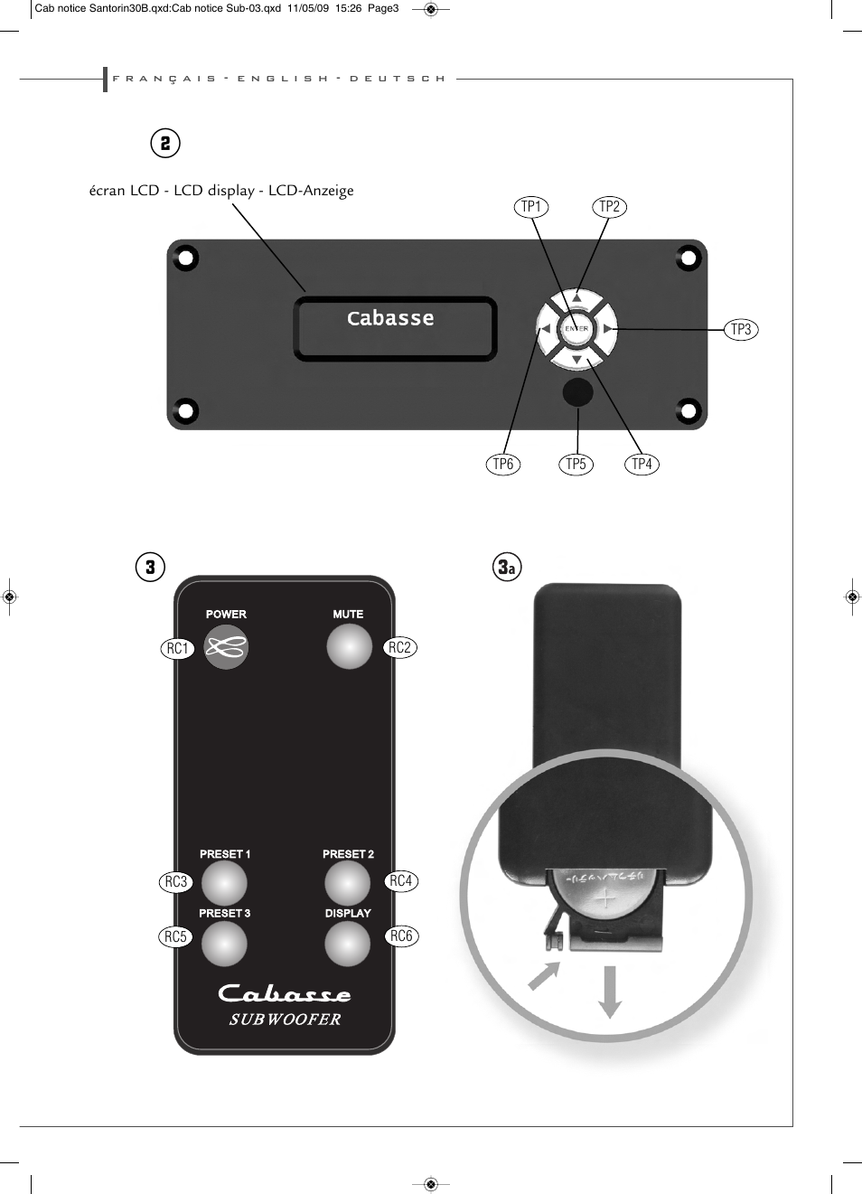 Cabasse SANTORIN 30 User Manual | Page 3 / 20