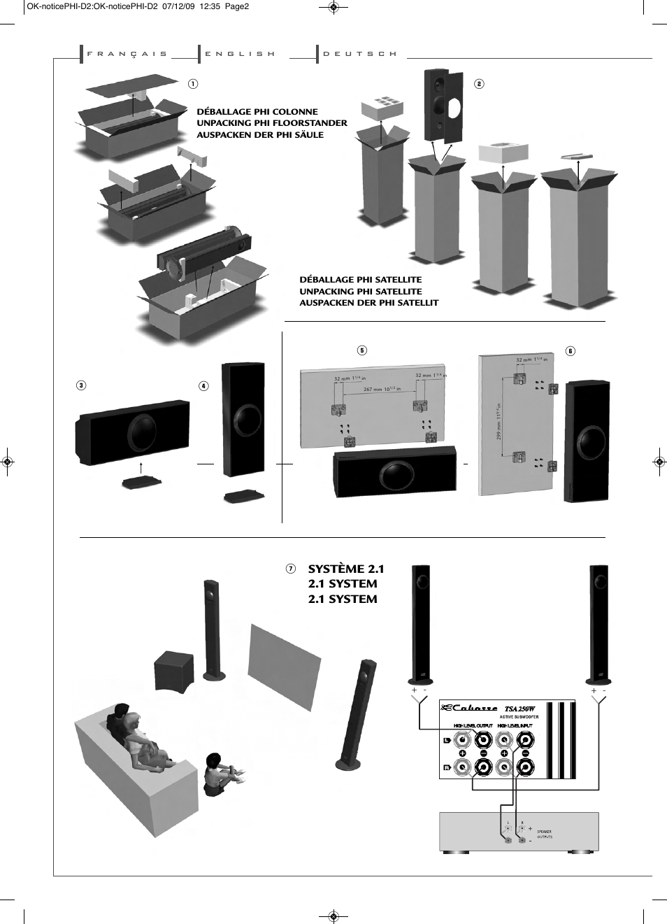 Cabasse PHI SYSTEM User Manual | Page 2 / 16