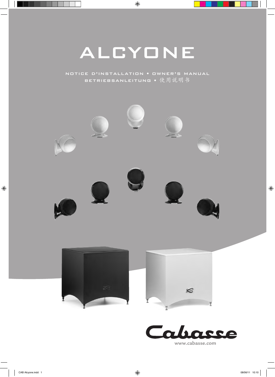 Cabasse ALCYONE User Manual | 20 pages