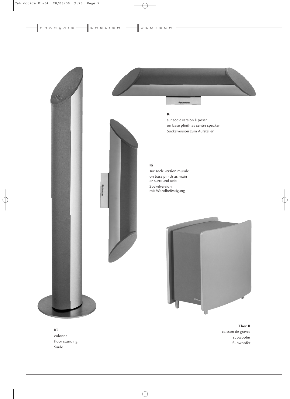 Cabasse Ki System User Manual | Page 2 / 12