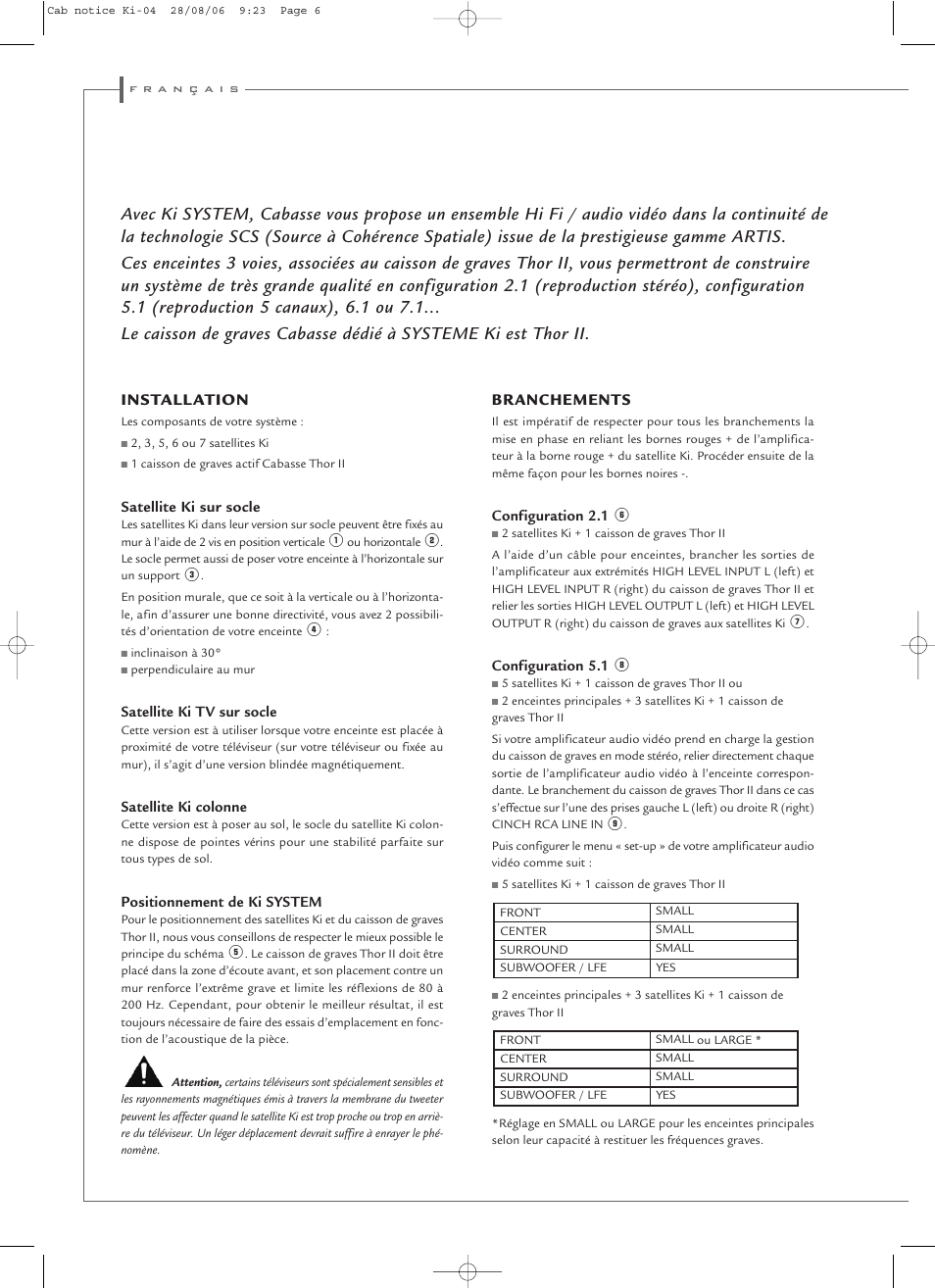 Cabasse Ki System User Manual | Page 6 / 12