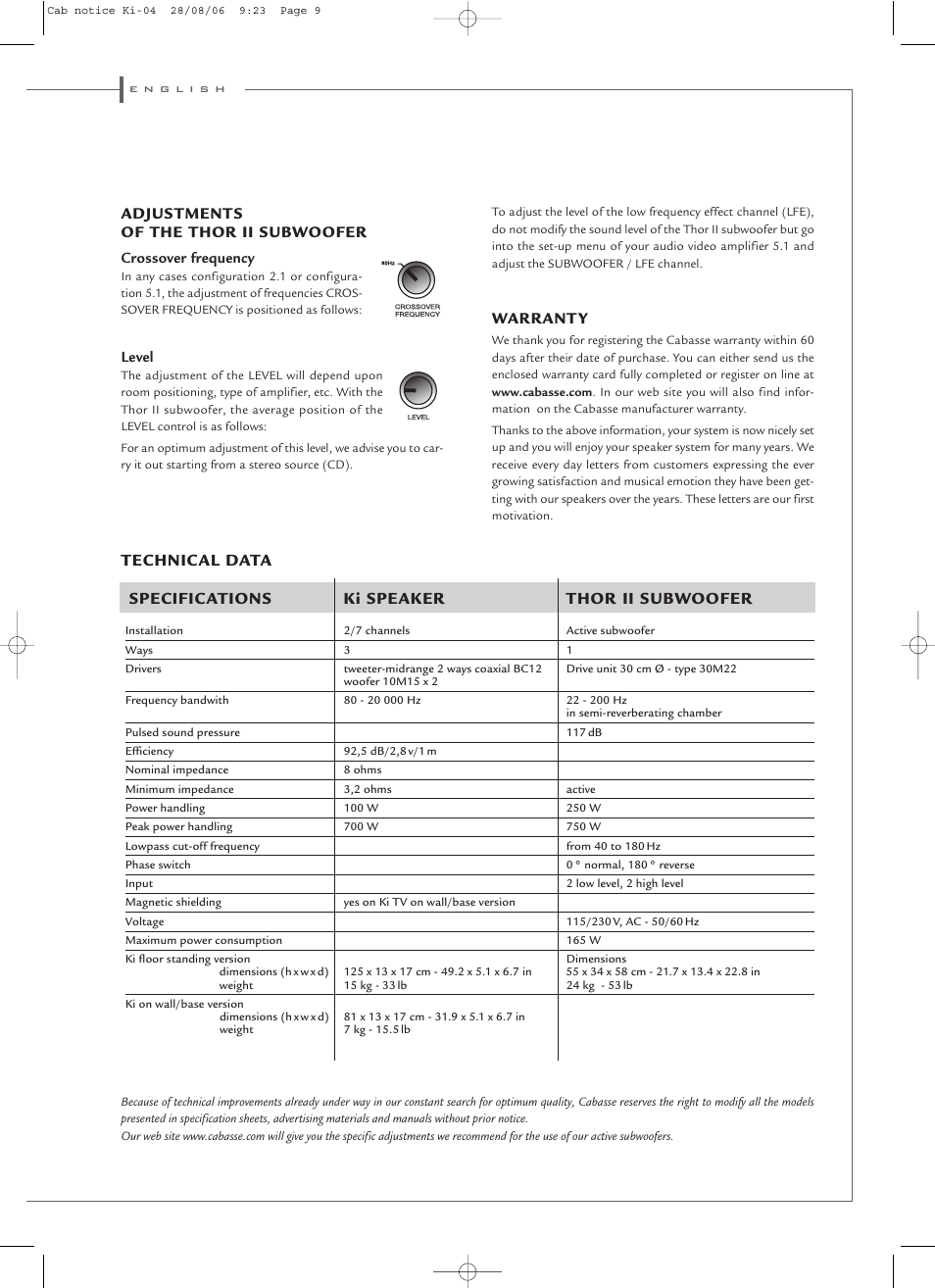 Cabasse Ki System User Manual | Page 9 / 12