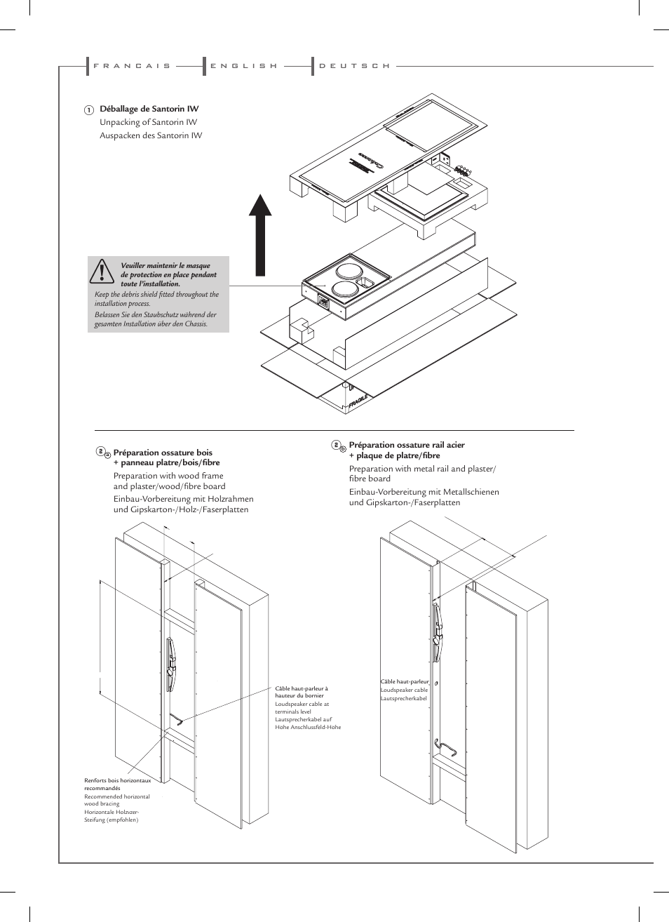 Deballage - unpacking | Cabasse SANTORIN IW User Manual | Page 2 / 16
