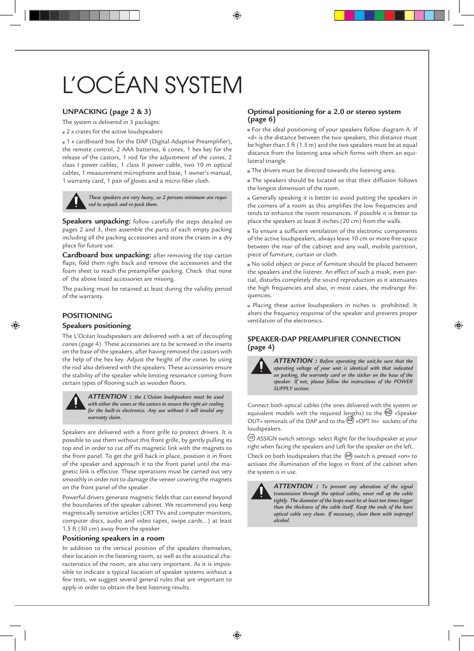 L’océan system | Cabasse Оcean User Manual | Page 19 / 40