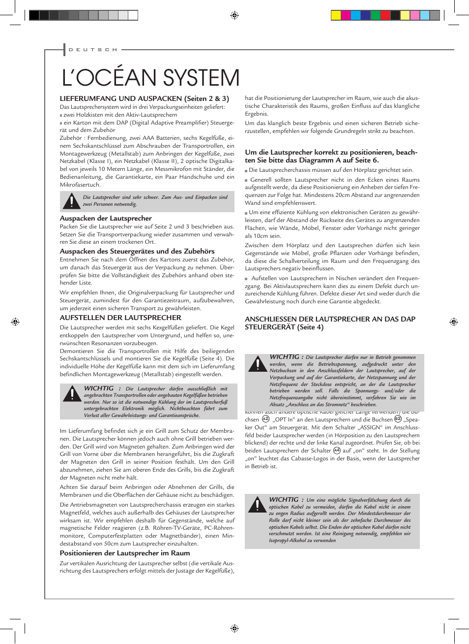 L’océan system | Cabasse Оcean User Manual | Page 30 / 40