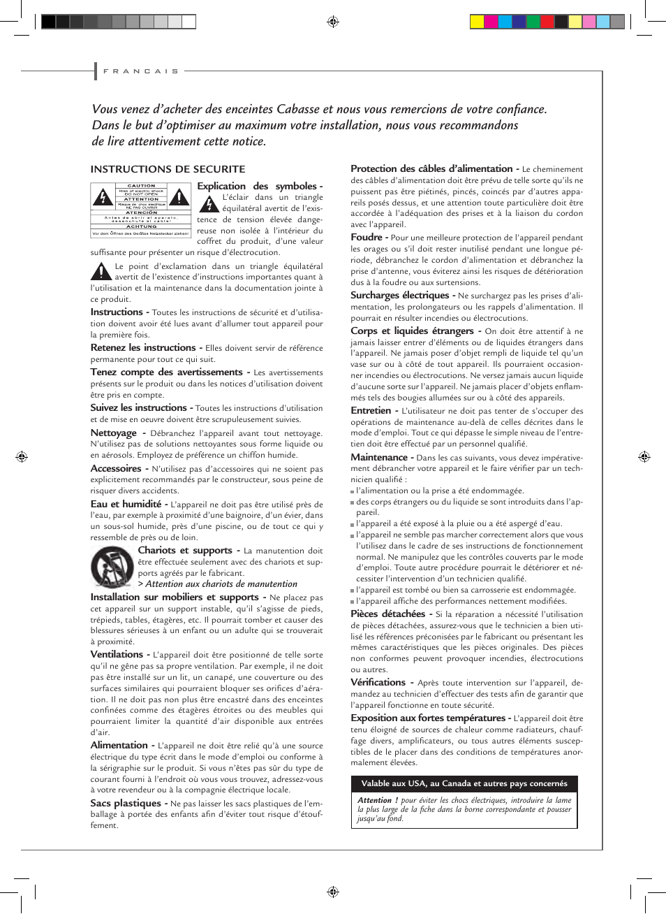 Cabasse Оcean User Manual | Page 7 / 40