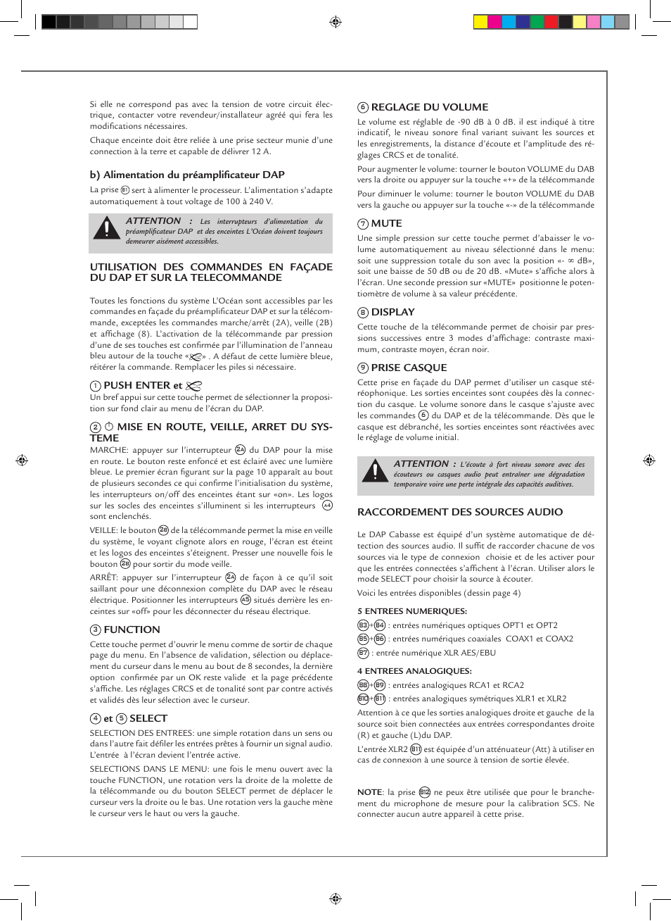 Cabasse Оcean User Manual | Page 9 / 40