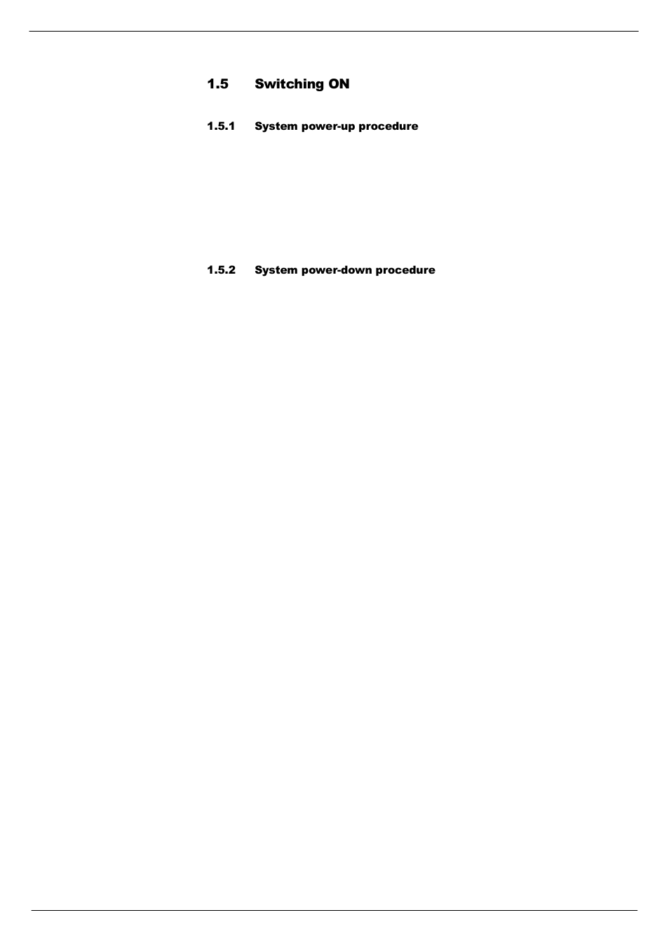 5 switching on, 1 system power-up procedure, 2 system power-down procedure | Switching on -7 | Cadac C-Type User Manual | Page 13 / 66