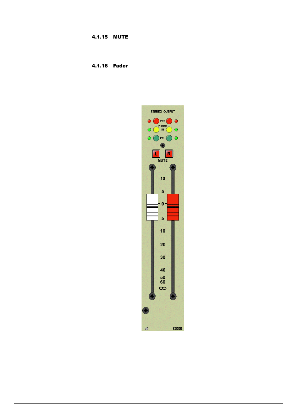 15 mute, 16 fader | Cadac C-Type User Manual | Page 35 / 66