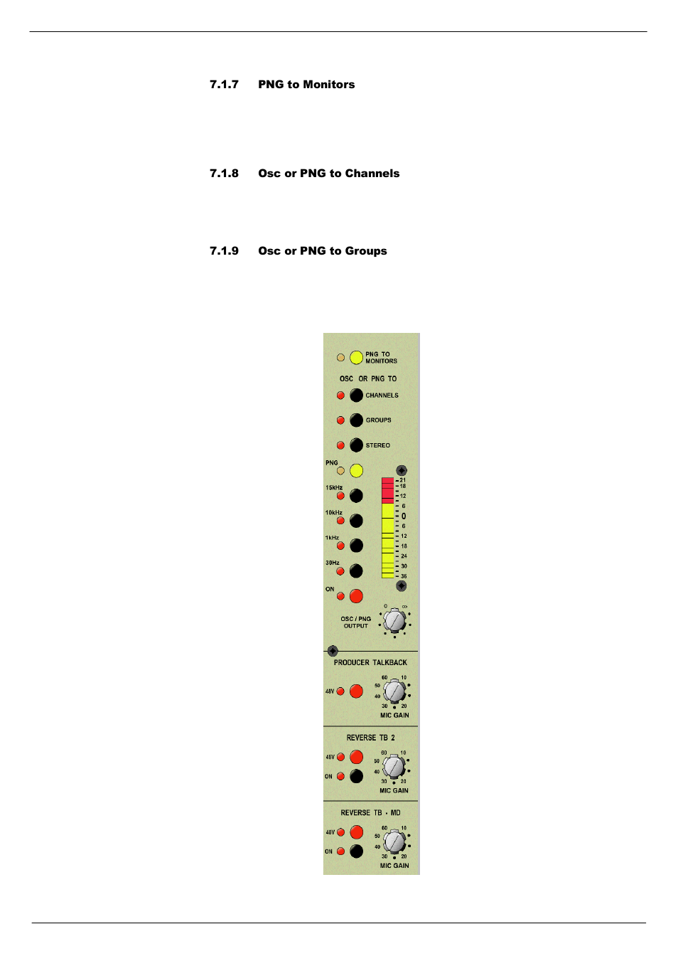 7 png to monitors, 8 osc or png to channels, 9 osc or png to groups | Cadac C-Type User Manual | Page 53 / 66