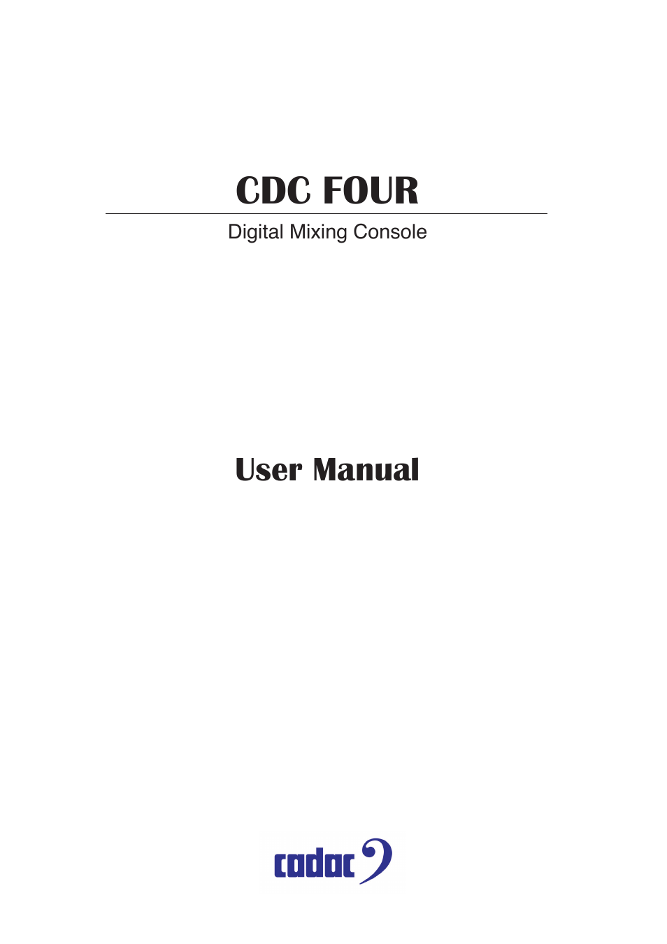 Cadac CDC four User Manual | 83 pages