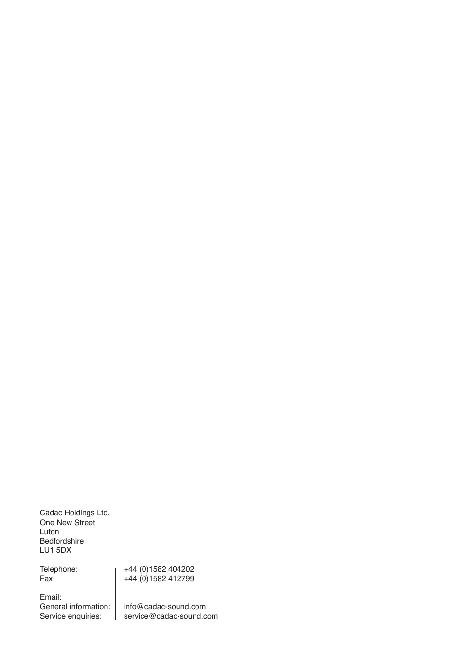 Cadac CDC four User Manual | Page 2 / 83