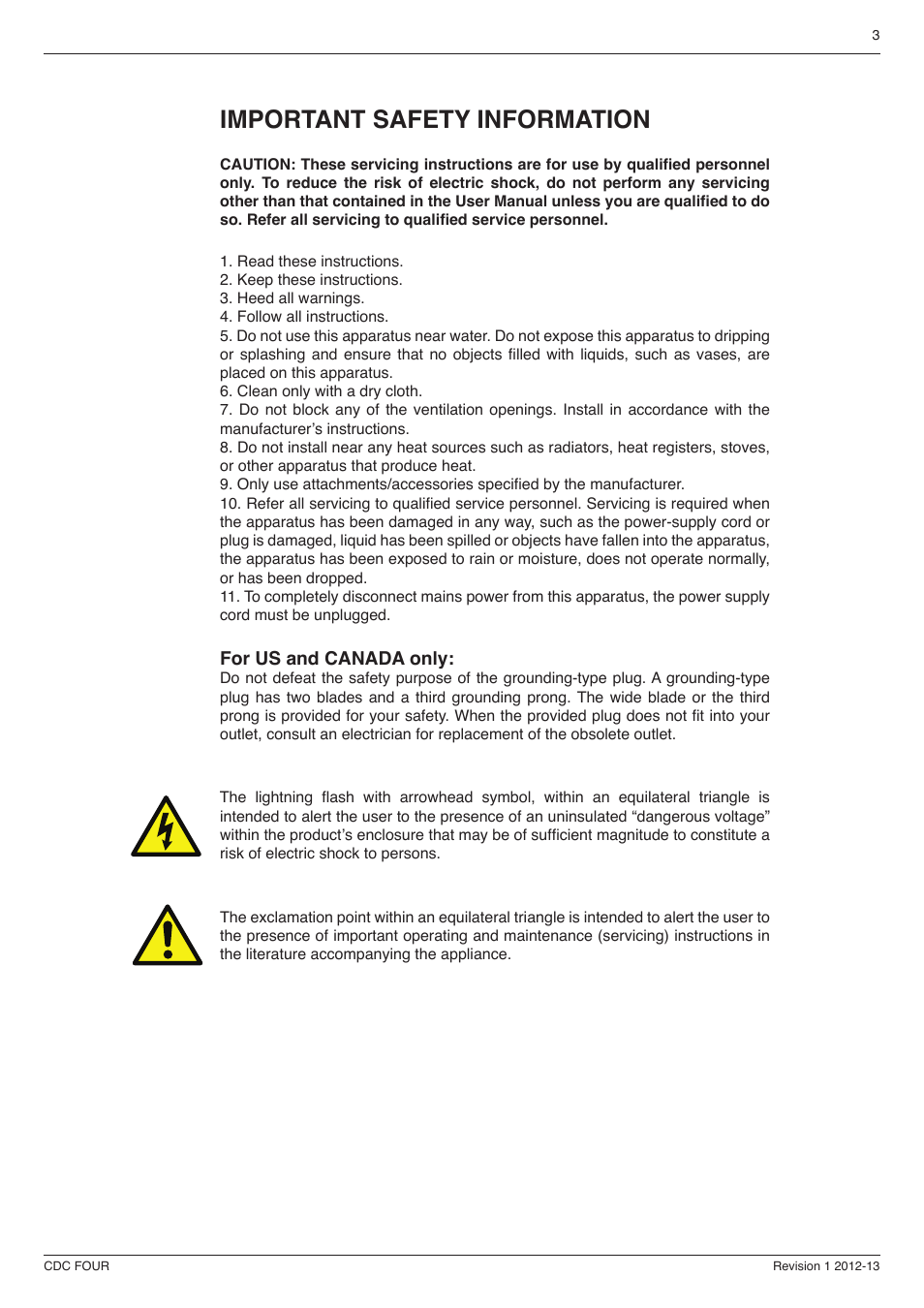 Important safety information | Cadac CDC four User Manual | Page 3 / 83