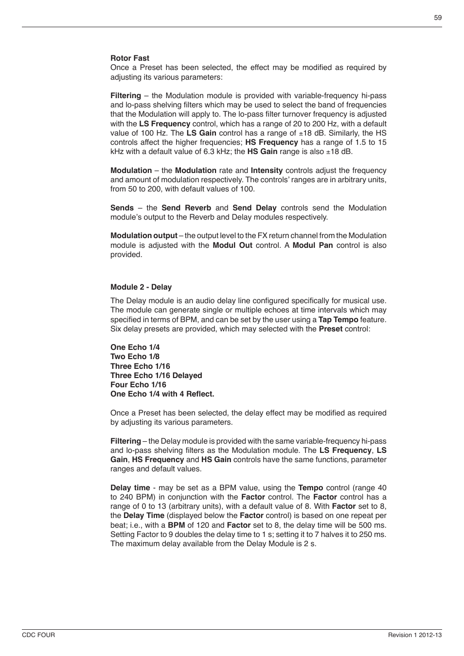 Cadac CDC four User Manual | Page 59 / 83