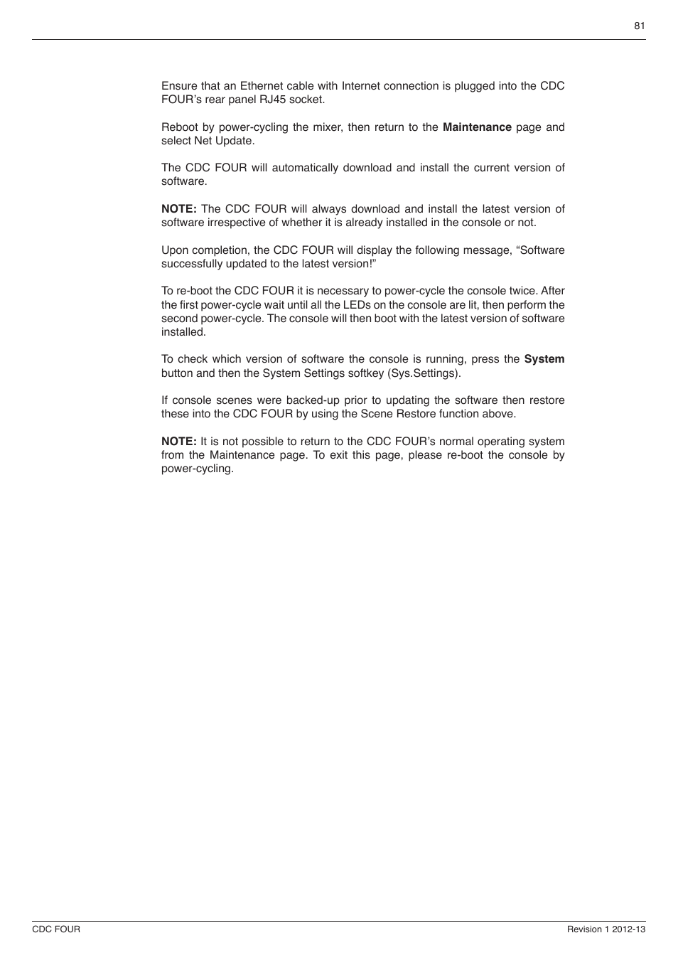 Cadac CDC four User Manual | Page 81 / 83