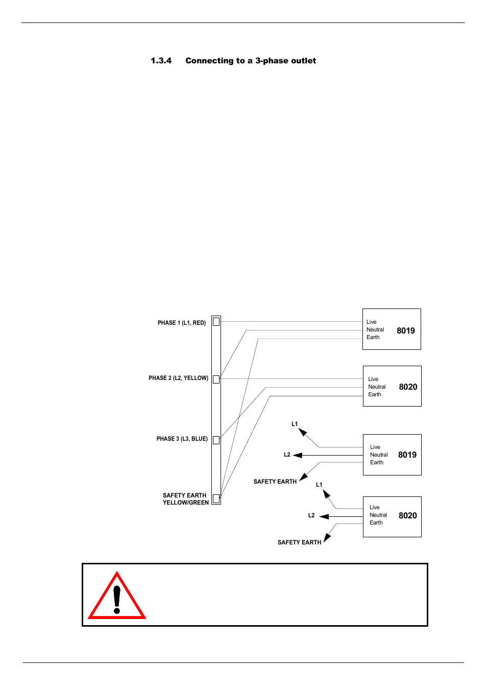 4 connecting to a 3-phase outlet | Cadac F-Type User Manual | Page 13 / 108