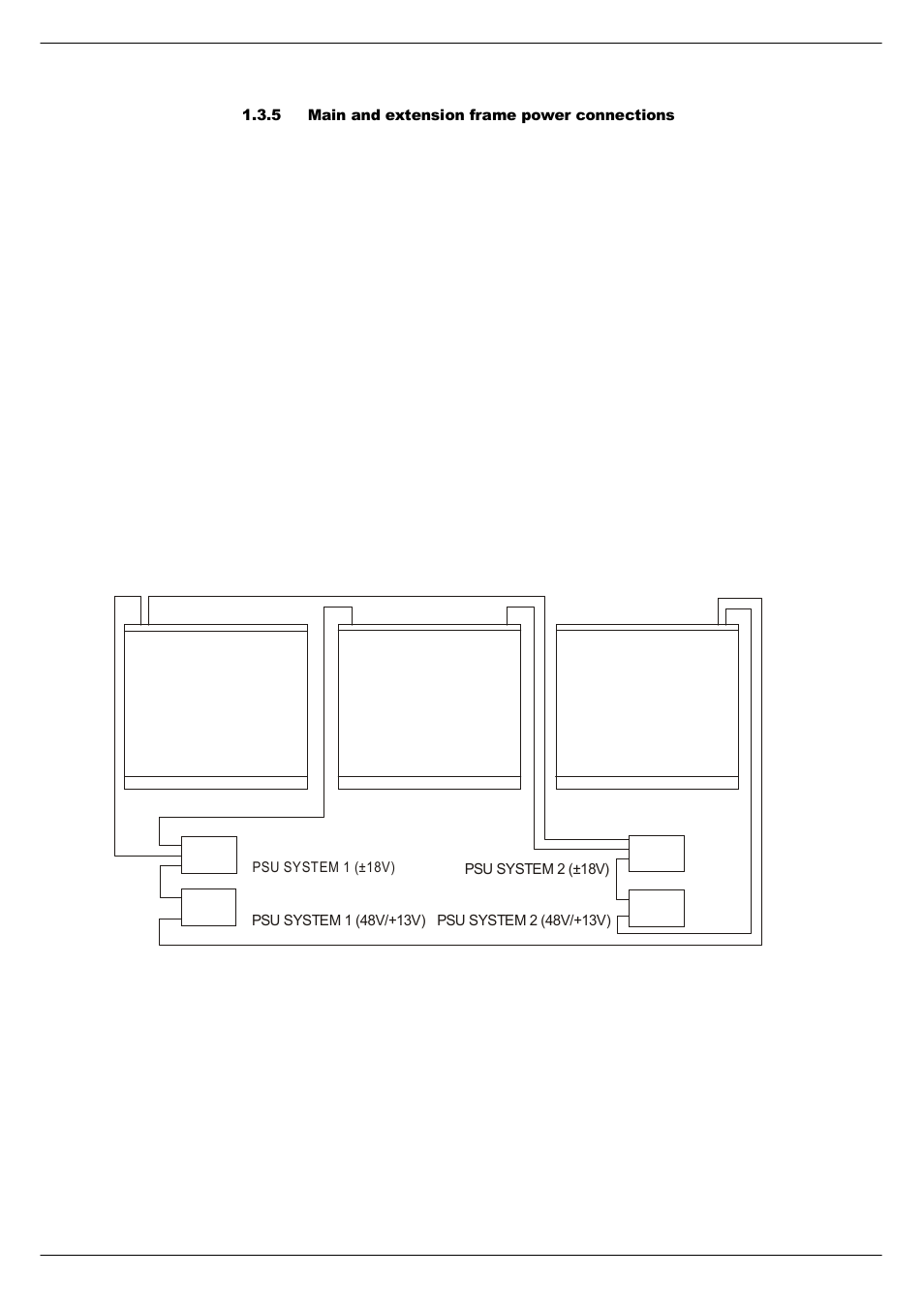 5 main and extension frame power connections, 5 main and extension frame power, Connections | Cadac F-Type User Manual | Page 14 / 108